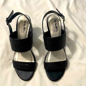 Coach and Four black strappy sandals